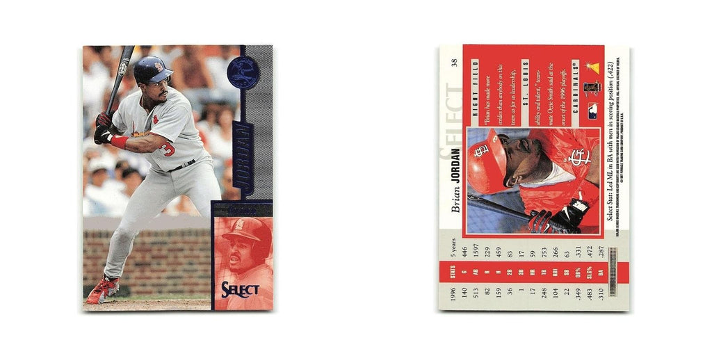 Brian Jordan 1997 Select #5 St. Louis Cardinals Baseball Card NM