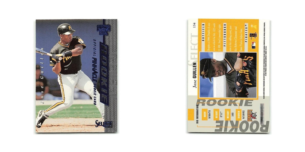 Jose Guillen Rookie 1997 Select #134 Pittsburgh Pirates Baseball Card NM