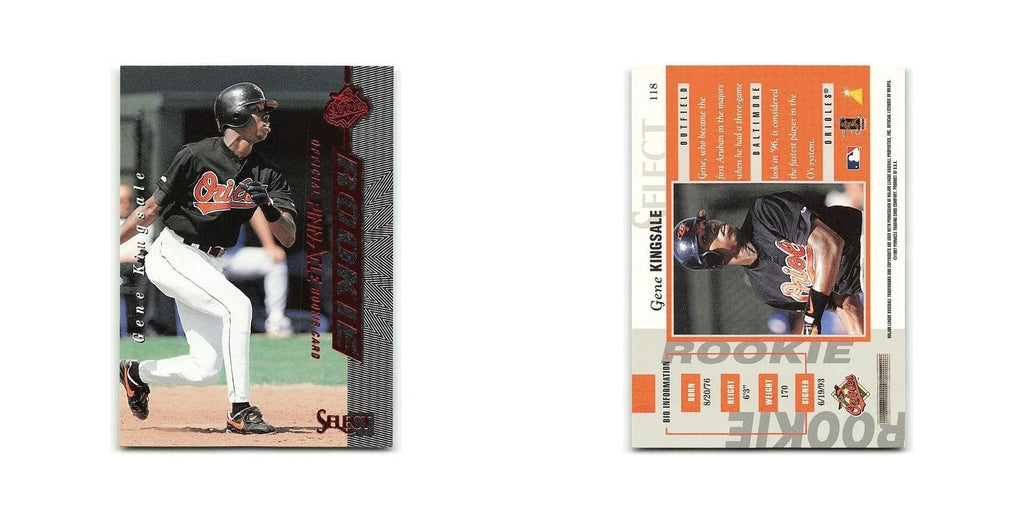 Gene Kingsale Rookie 1997 Select #118 Baltimore Orioles Baseball Card NM