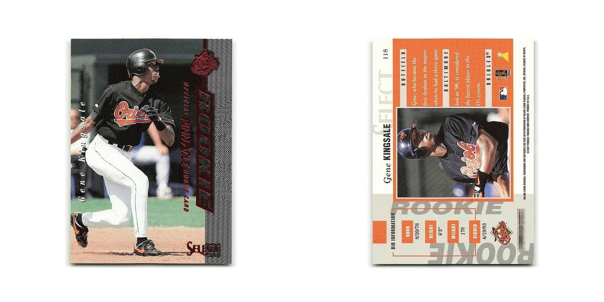 Gene Kingsale Rookie 1997 Select #118 Baltimore Orioles Baseball Card NM