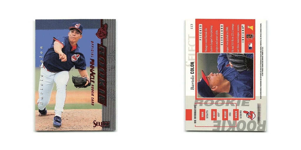 Bartolo Colon Rookie 1997 Select #113 Cleveland Indians Baseball Card NM
