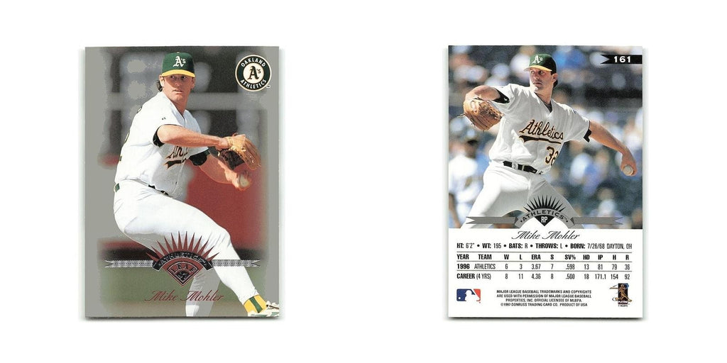 Mike Mohler 1997 Leaf #161 Oakland Athletics Baseball Card NM
