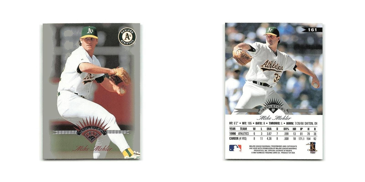 Mike Mohler 1997 Leaf #161 Oakland Athletics Baseball Card NM