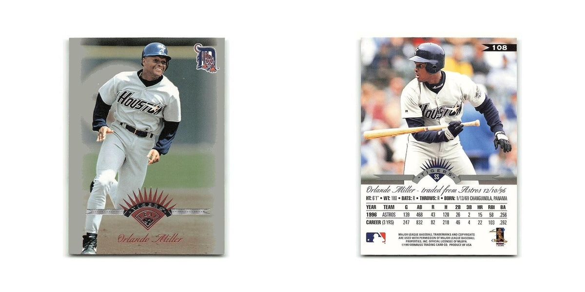 Orlando Miller 1997 Leaf #108 Detroit Tigers Baseball Card NM