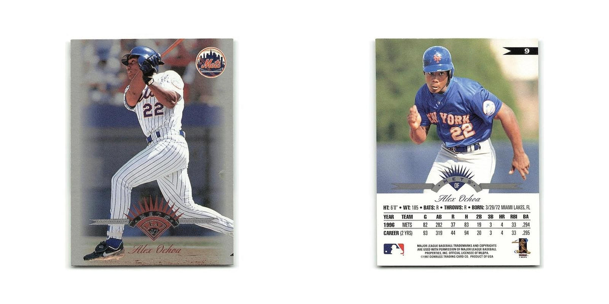 Alex Ochoa 1997 Leaf #9 New York Mets Baseball Card NM