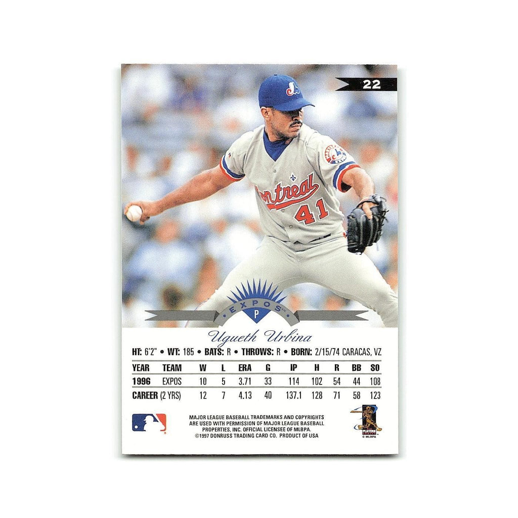 Ugueth Urbina 1997 Leaf #22 Montreal Expos Baseball Card NM