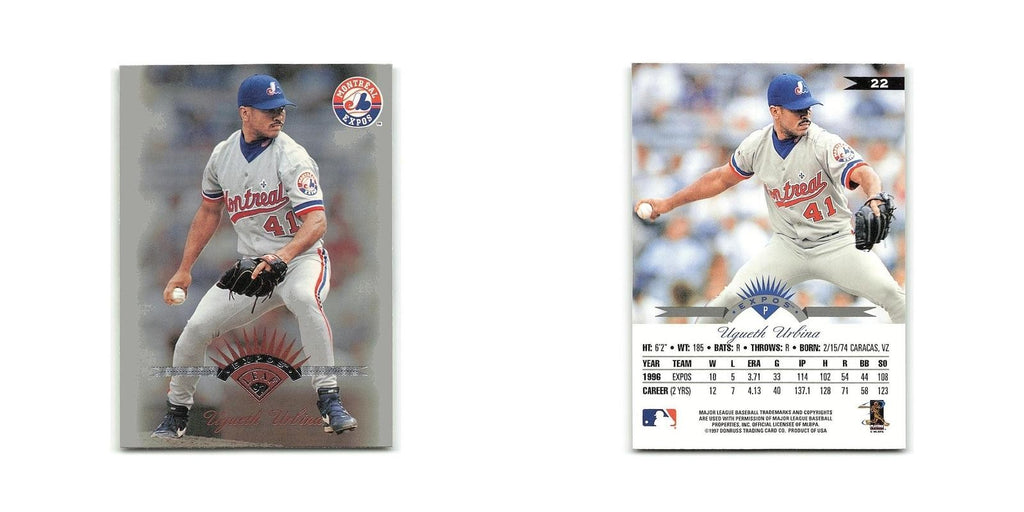 Ugueth Urbina 1997 Leaf #22 Montreal Expos Baseball Card NM