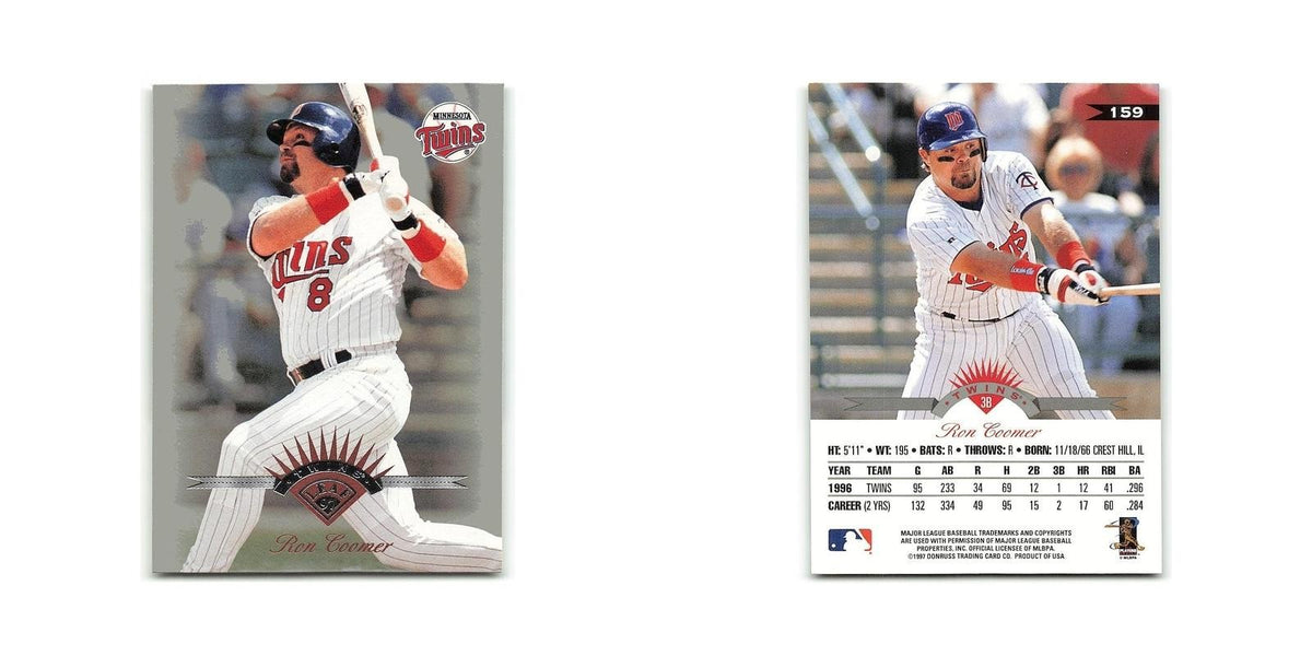 Ron Coomer 1997 Leaf #159 Minnesota Twins Baseball Card NM