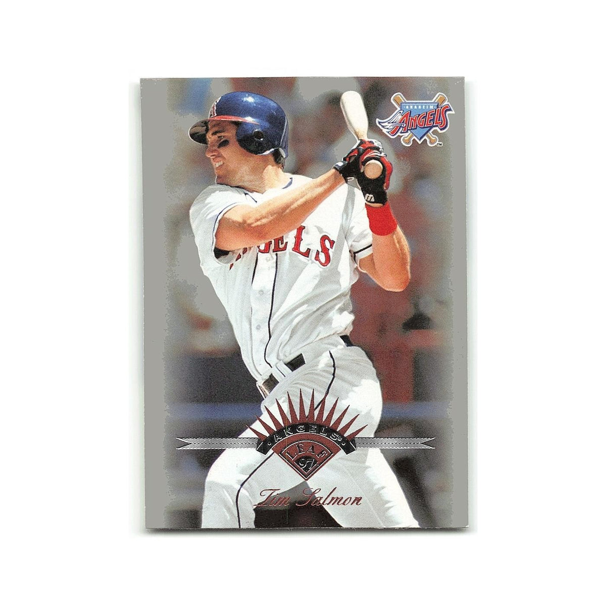 Tim Salmon 1997 Leaf #129 Anaheim Angels Baseball Card NM