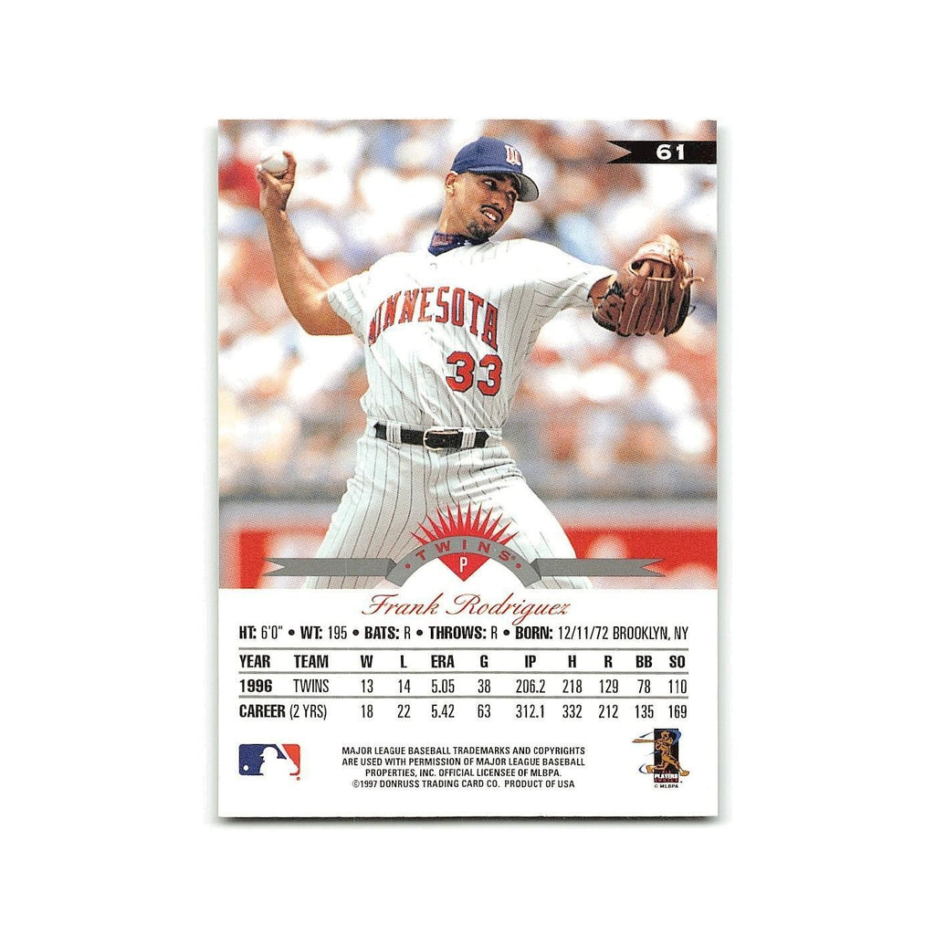 Frank Rodriguez 1997 Leaf #61 Minnesota Twins Baseball Card NM