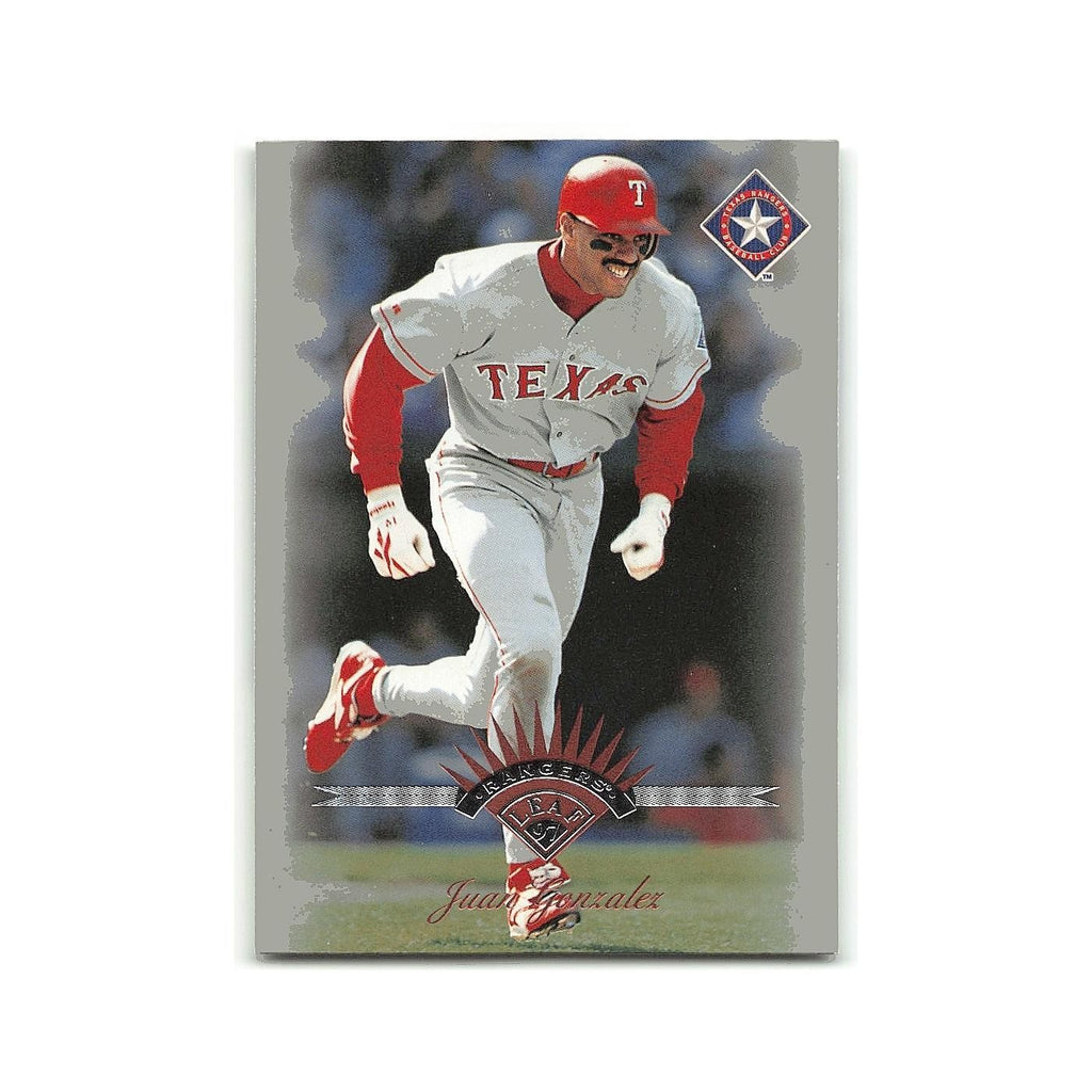 Juan Gonzalez 1997 Leaf #101 Texas Rangers Baseball Card NM