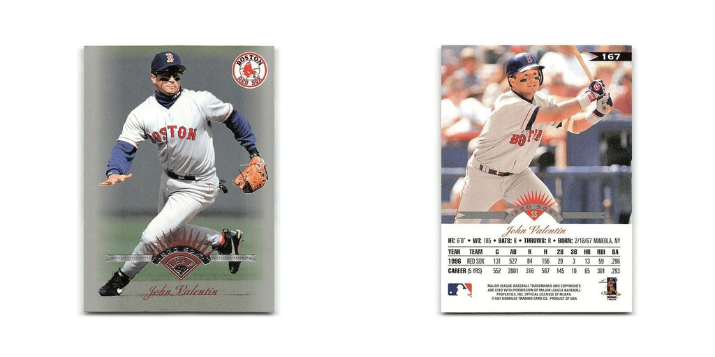John Valentin 1997 Leaf #167 Boston Red Sox Baseball Card NM