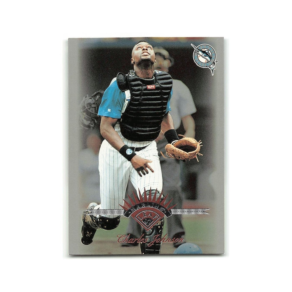 Charles Johnson 1997 Leaf #131 Florida Marlins Baseball Card NM