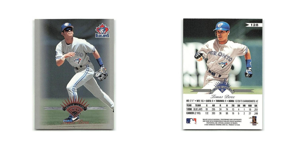 Tomas Perez 1997 Leaf #128 Toronto Blue Jays Baseball Card NM