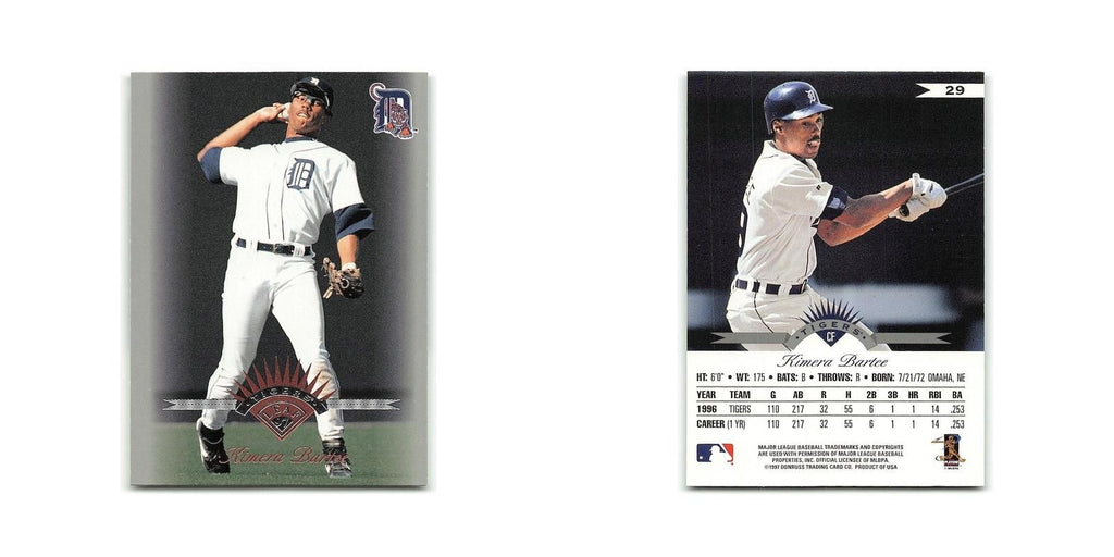 Kimera Bartee 1997 Leaf #29 Detroit Tigers Baseball Card NM