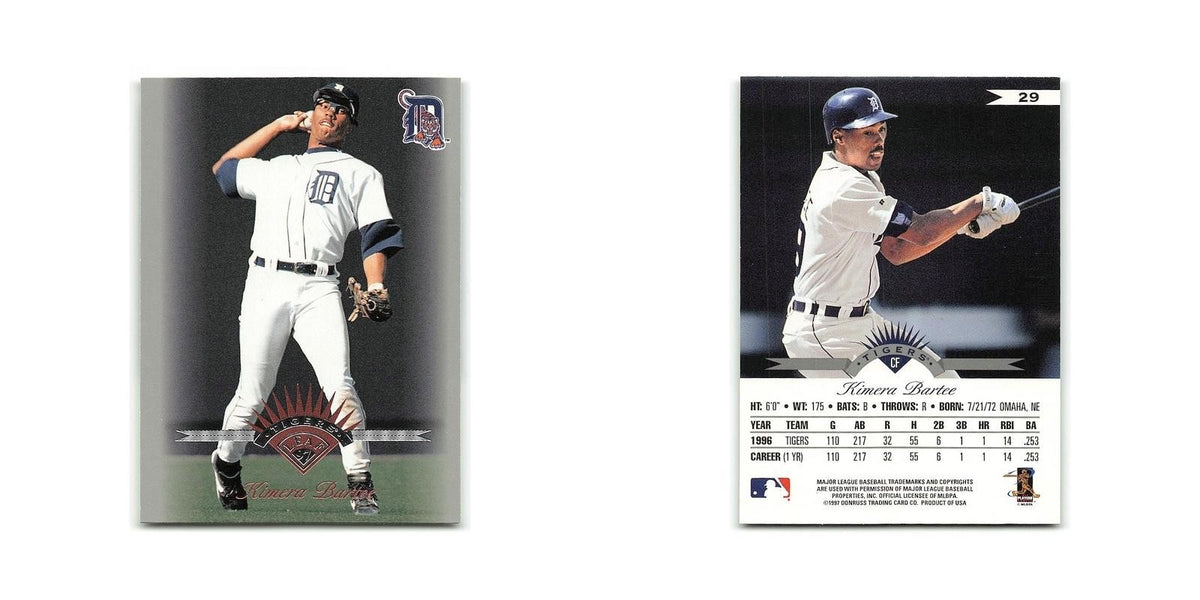 Kimera Bartee 1997 Leaf #29 Detroit Tigers Baseball Card NM