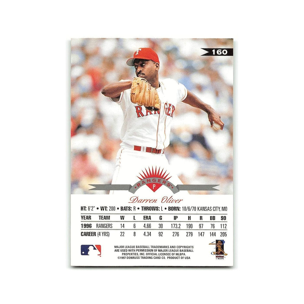 Darren Oliver 1997 Leaf #160 Texas Rangers Baseball Card NM