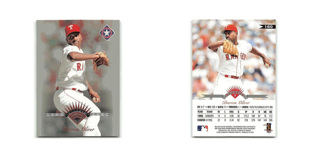 Darren Oliver 1997 Leaf #160 Texas Rangers Baseball Card NM