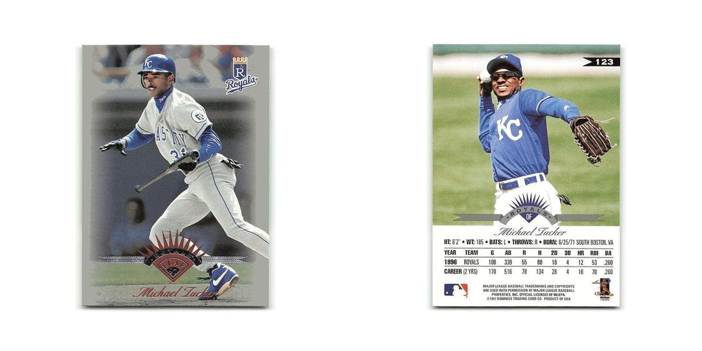 Michael Tucker 1997 Leaf #123 Kansas City Royals Baseball Card NM