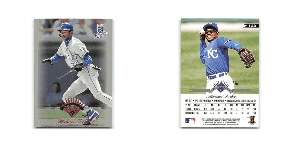 Michael Tucker 1997 Leaf #123 Kansas City Royals Baseball Card NM