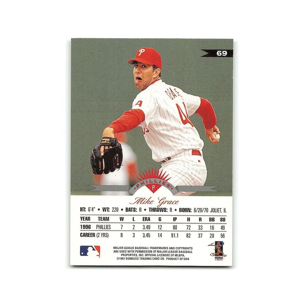 Mike Grace 1997 Leaf #69 Philadelphia Phillies Baseball Card NM