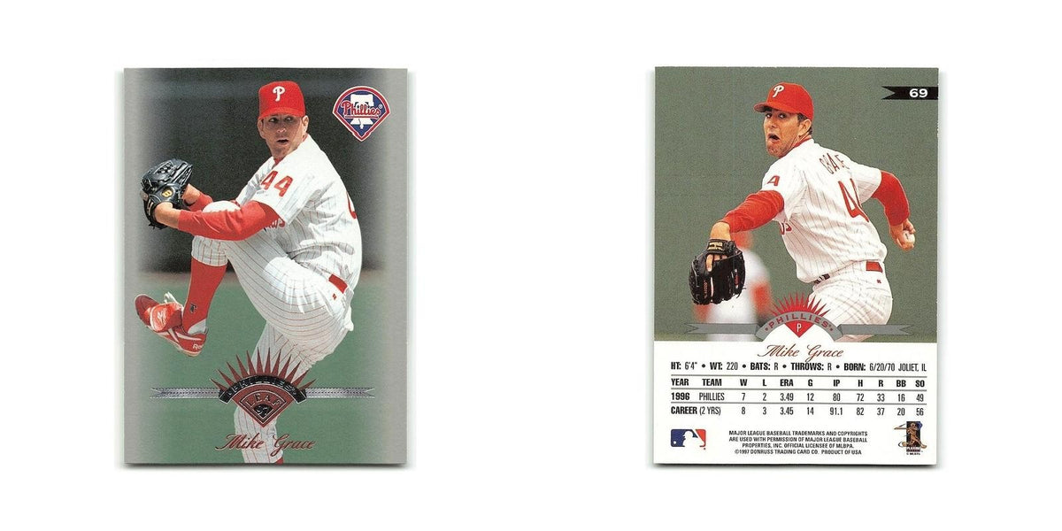 Mike Grace 1997 Leaf #69 Philadelphia Phillies Baseball Card NM
