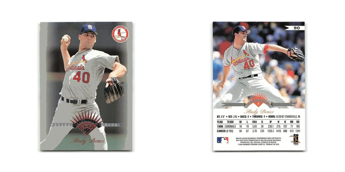 Andy Benes 1997 Leaf #90 St. Louis Cardinals Baseball Card NM
