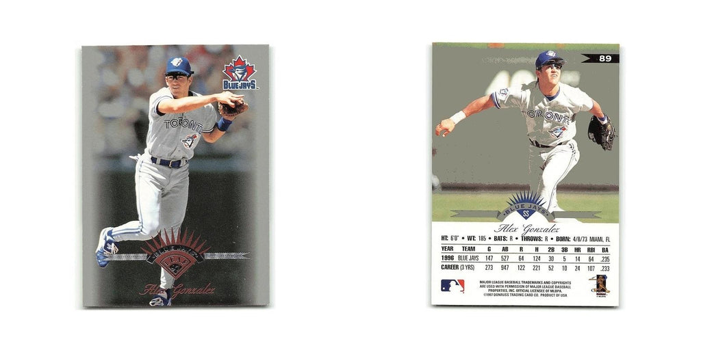 Alex Gonzalez 1997 Leaf #89 Toronto Blue Jays Baseball Card NM