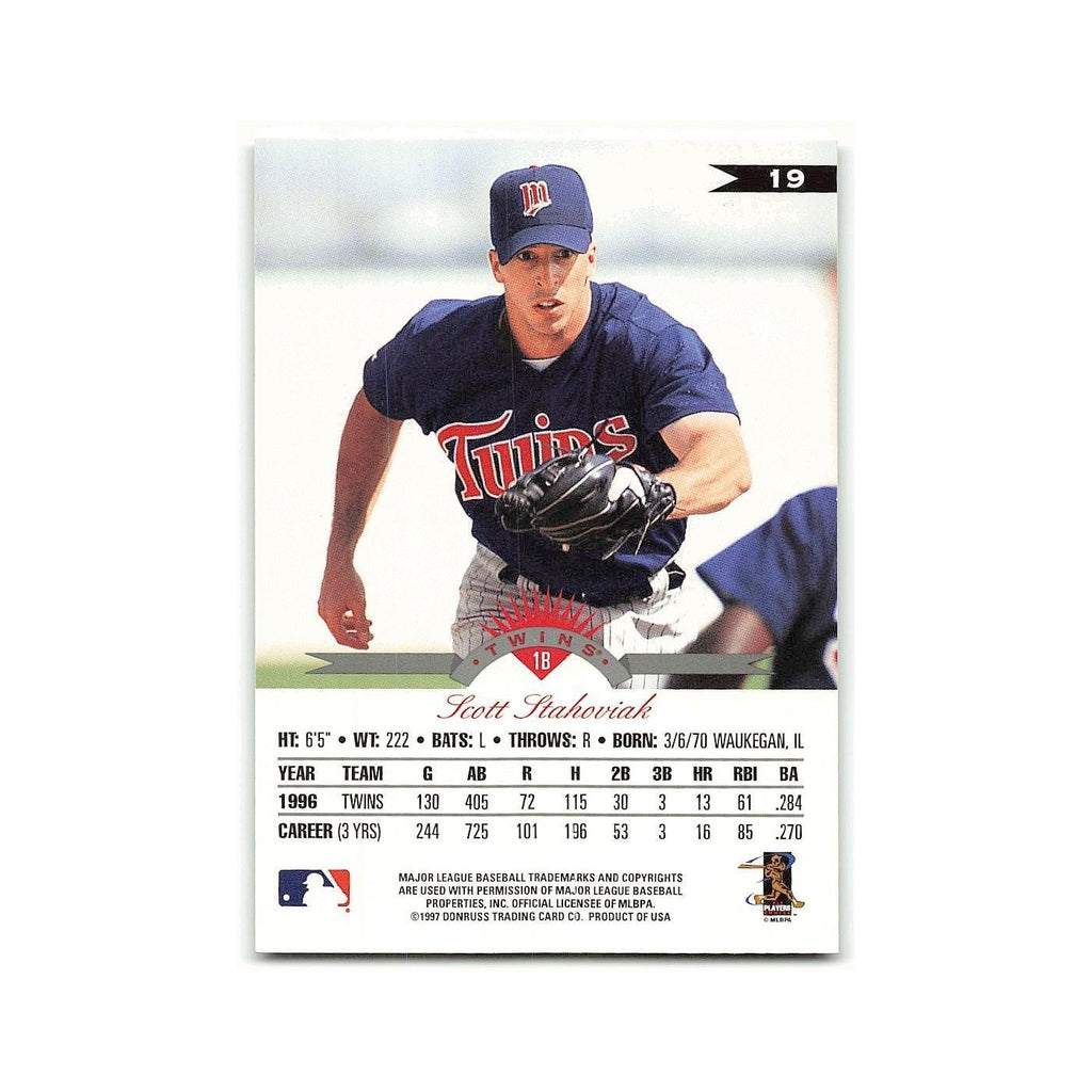 Scott Stahoviak 1997 Leaf #19 Minnesota Twins Baseball Card NM