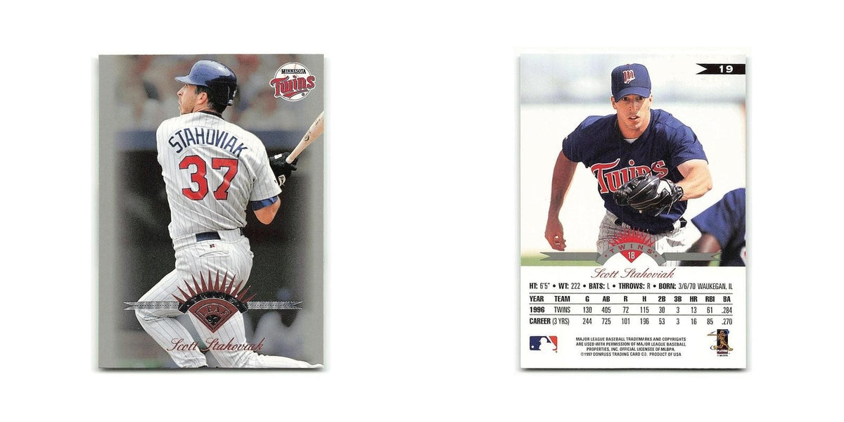 Scott Stahoviak 1997 Leaf #19 Minnesota Twins Baseball Card NM