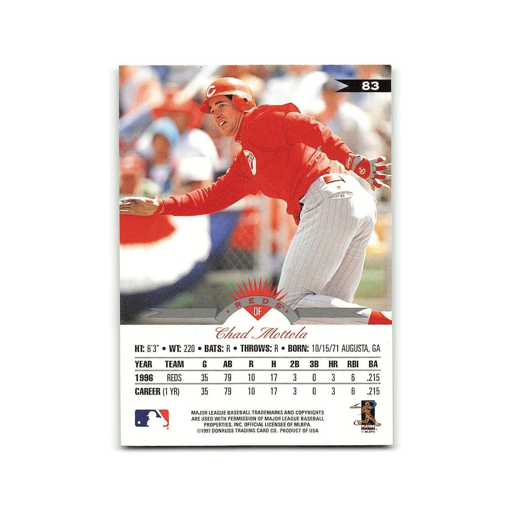 Chad Mottola 1997 Leaf #83 Cincinnati Reds Baseball Card NM