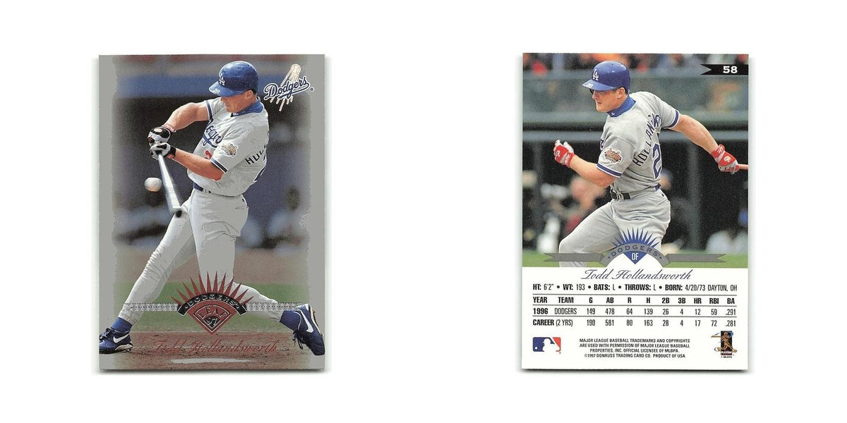 Todd Hollandsworth 1997 Leaf #58 Los Angeles Dodgers Baseball Card NM