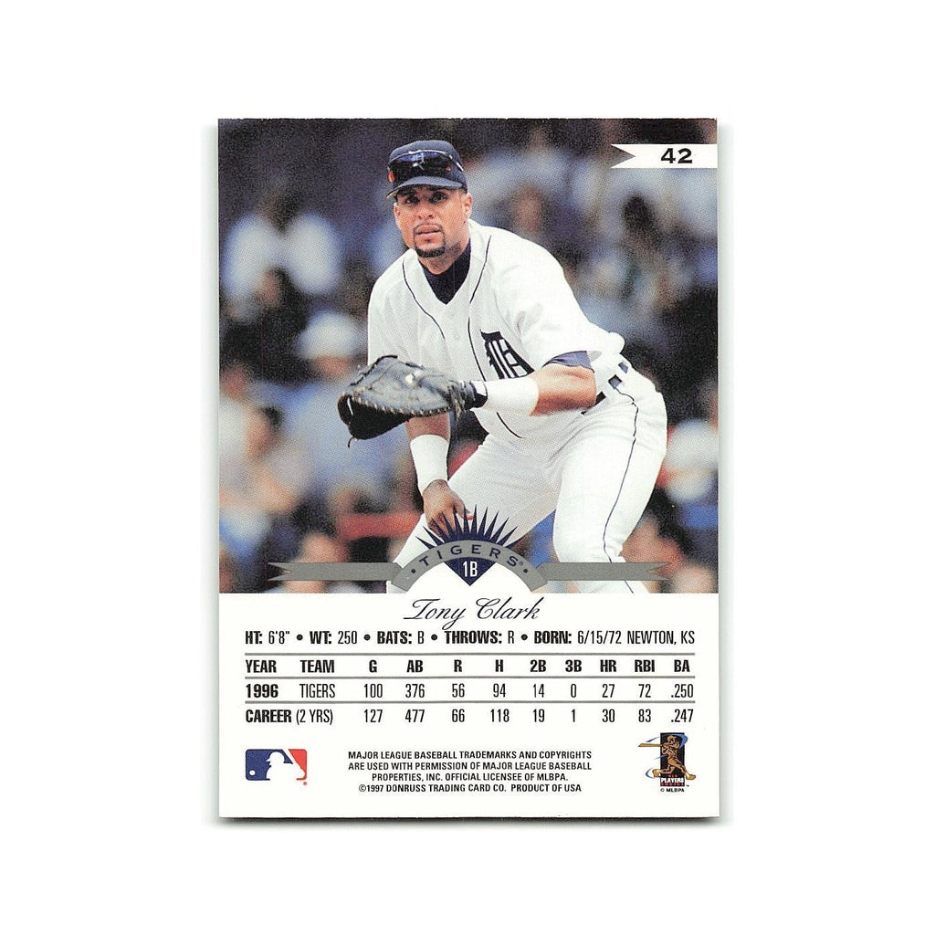 Tony Clark 1997 Leaf #42 Detroit Tigers Baseball Card NM