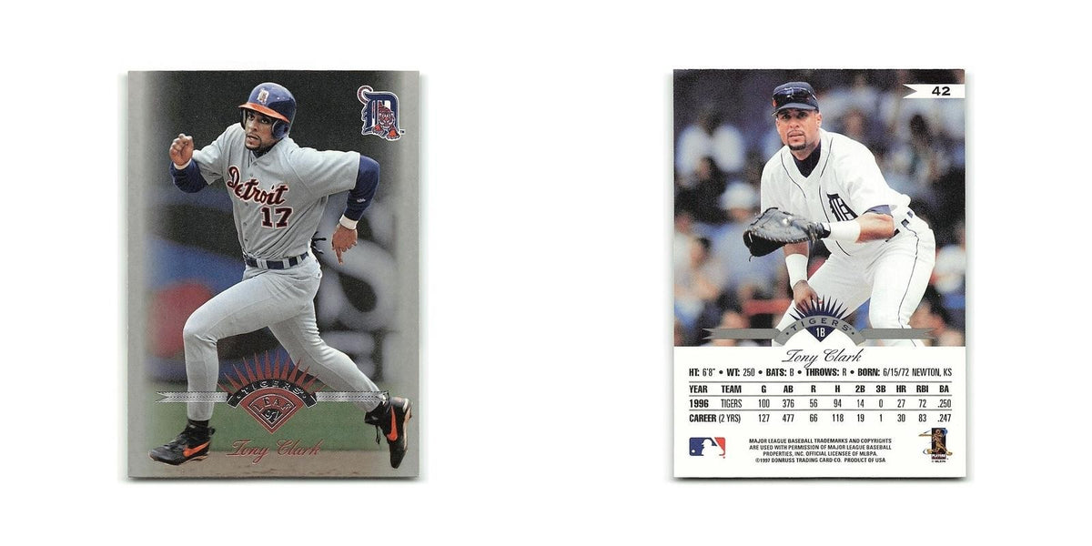 Tony Clark 1997 Leaf #42 Detroit Tigers Baseball Card NM