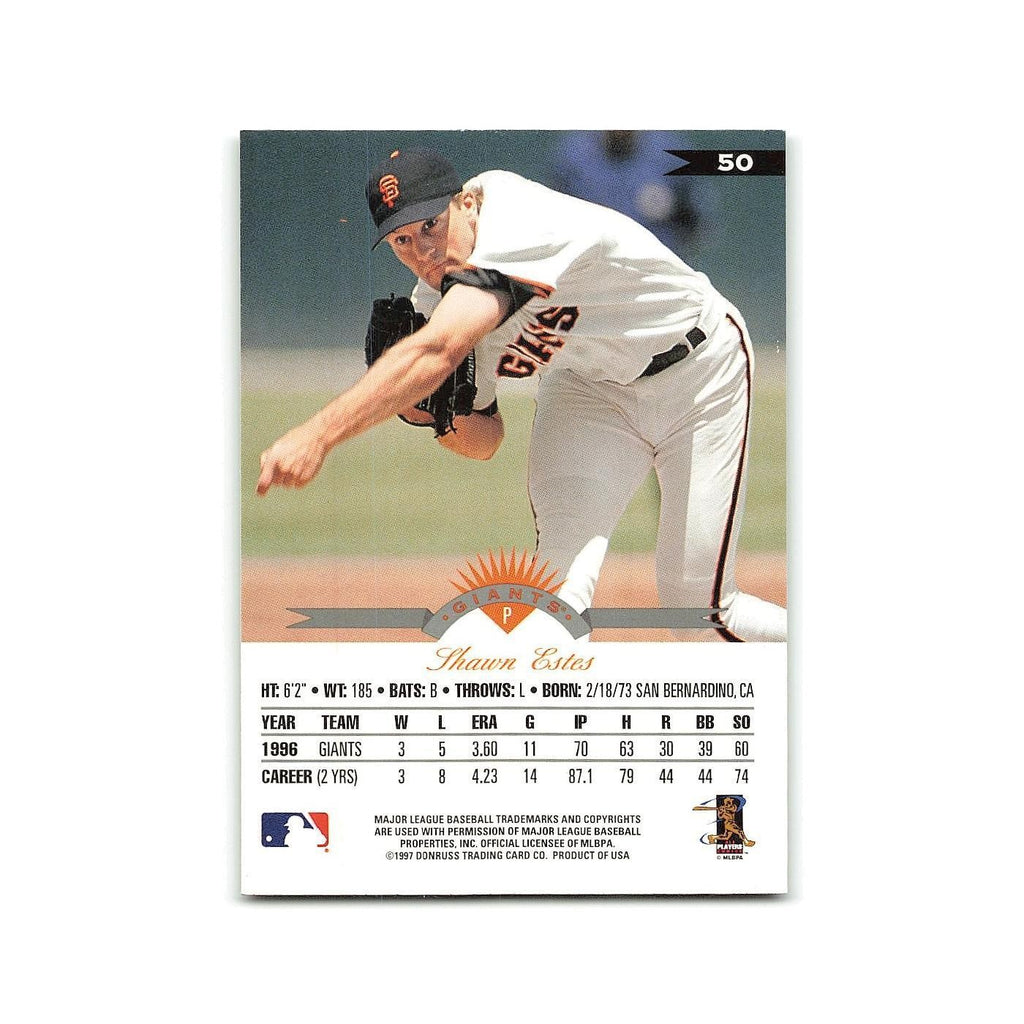 Shawn Estes 1997 Leaf #50 San Francisco Giants Baseball Card NM