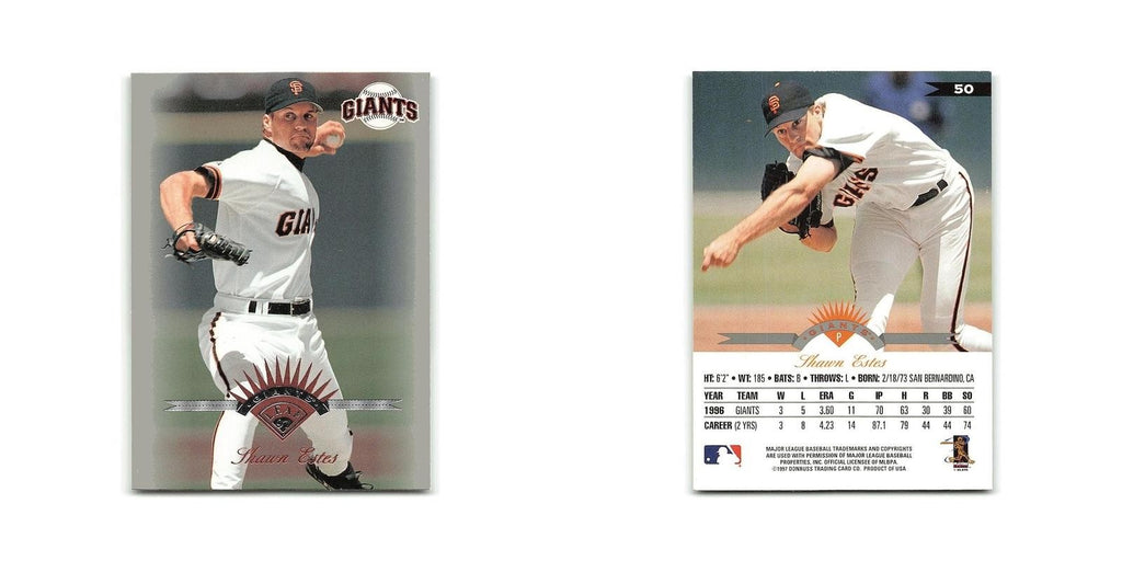 Shawn Estes 1997 Leaf #50 San Francisco Giants Baseball Card NM