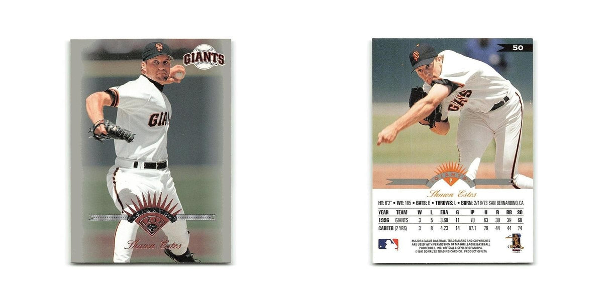 Shawn Estes 1997 Leaf #50 San Francisco Giants Baseball Card NM