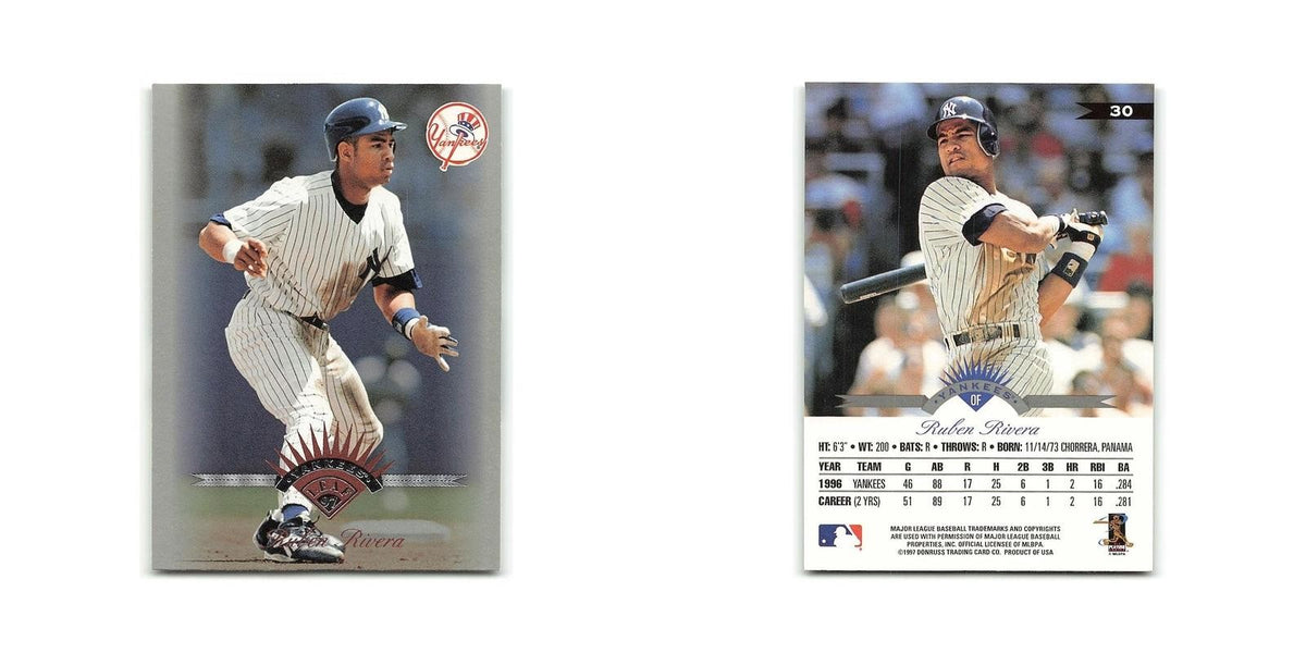 Ruben Rivera 1997 Leaf #30 New York Yankees Baseball Card NM