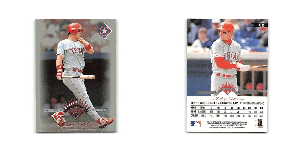 Mickey Tettleton 1997 Leaf #62 Texas Rangers Baseball Card NM