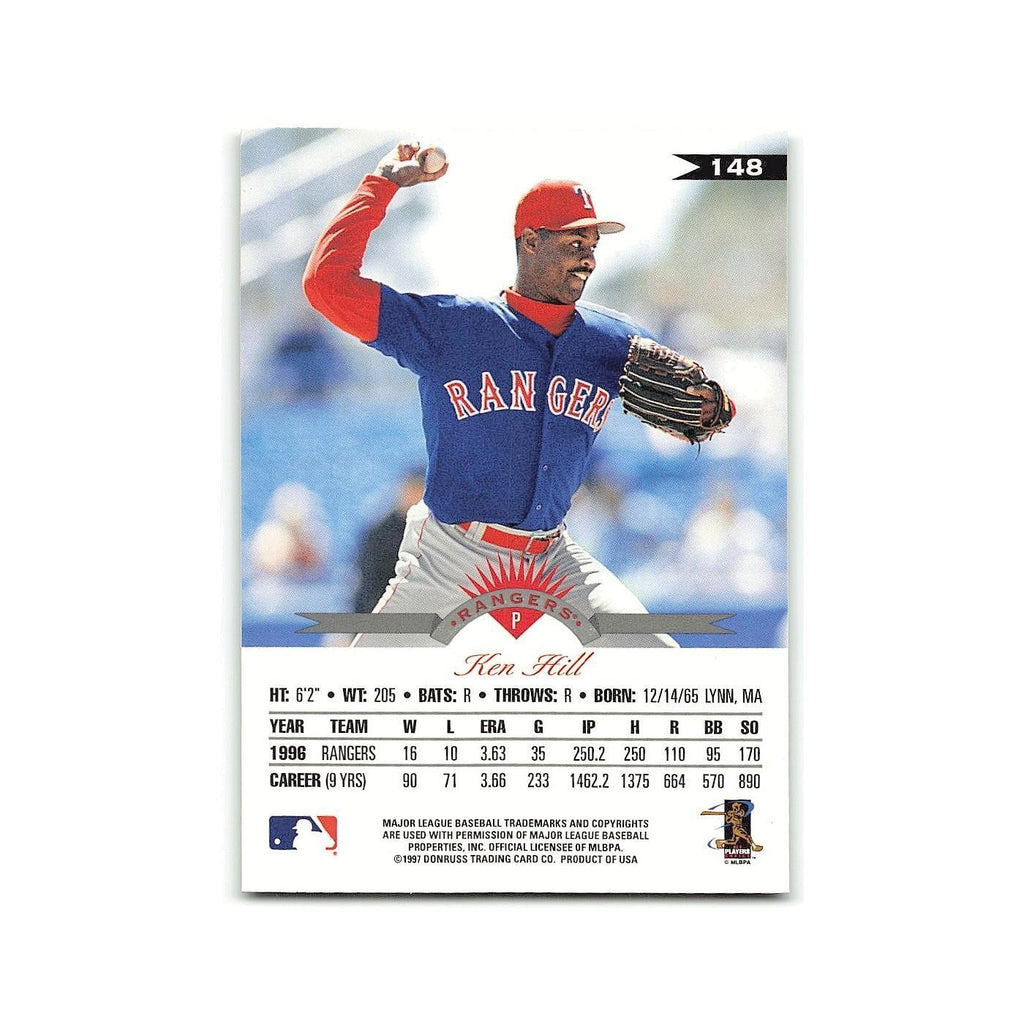 Ken Hill 1997 Leaf #148 Texas Rangers Baseball Card NM