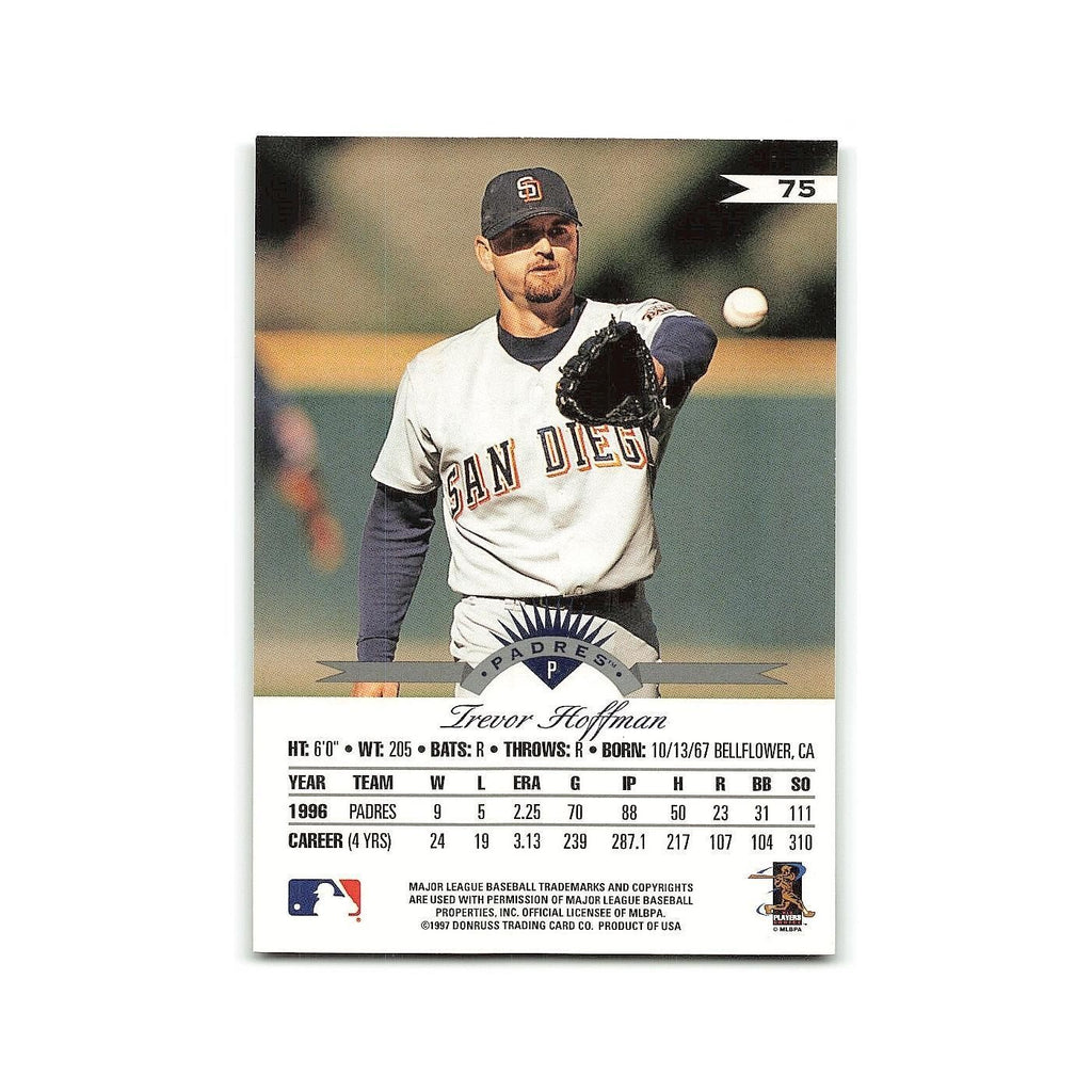 Trevor Hoffman 1997 Leaf #75 San Diego Padres Baseball Card NM