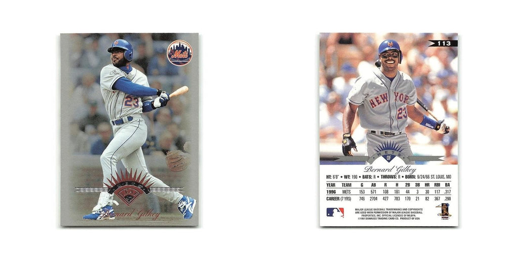 Bernard Gilkey 1997 Leaf #113 New York Mets Baseball Card NM