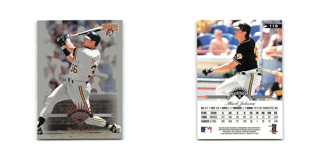 Mark Johnson 1997 Leaf #119 Pittsburgh Pirates Baseball Card NM
