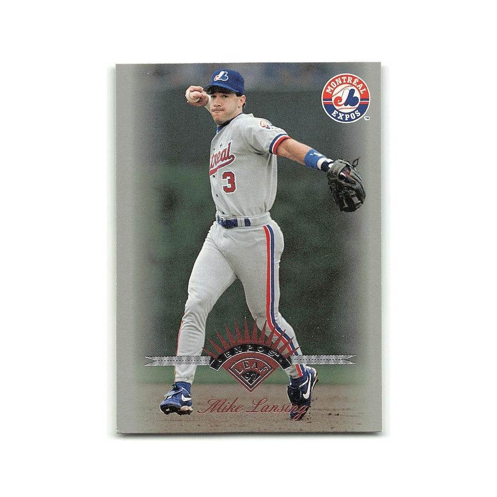 Mike Lansing 1997 Leaf #37 Montreal Expos Baseball Card NM
