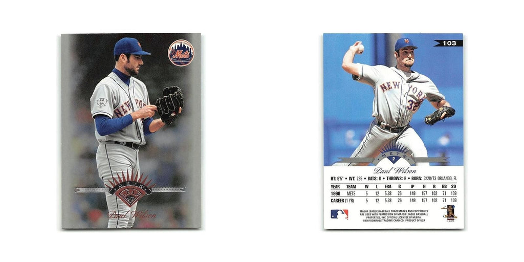 Paul Wilson 1997 Leaf #103 New York Mets Baseball Card NM