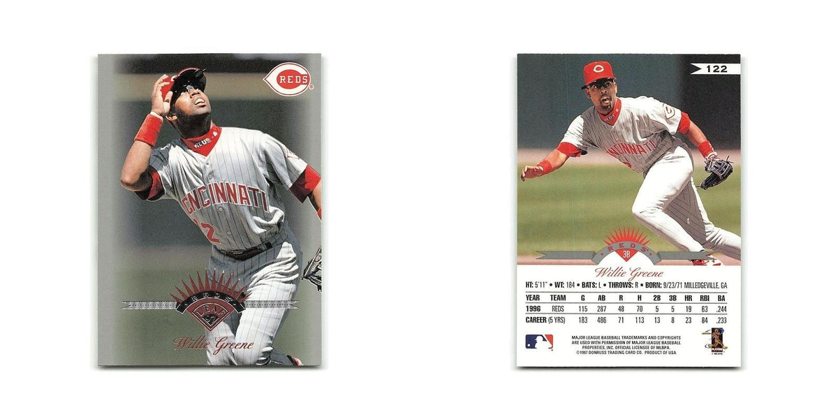 Willie Greene 1997 Leaf #122 Cincinnati Reds Baseball Card NM