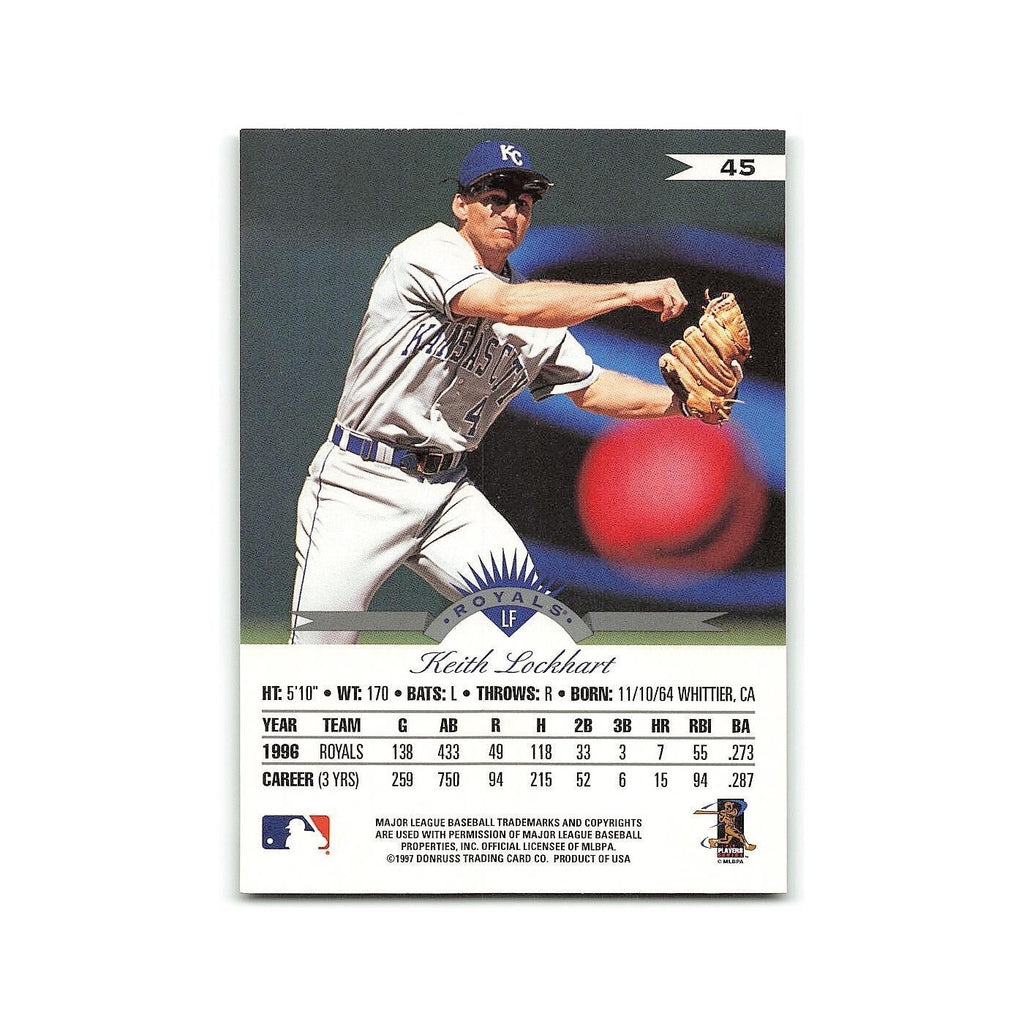 Keith Lockhart 1997 Leaf #45 Kansas City Royals Baseball Card NM