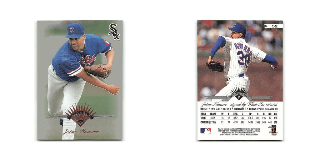 Jaime Navarro 1997 Leaf #52 Chicago White Sox Baseball Card NM