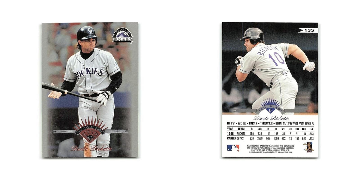 Dante Bichette 1997 Leaf #135 Colorado Rockies Baseball Card NM