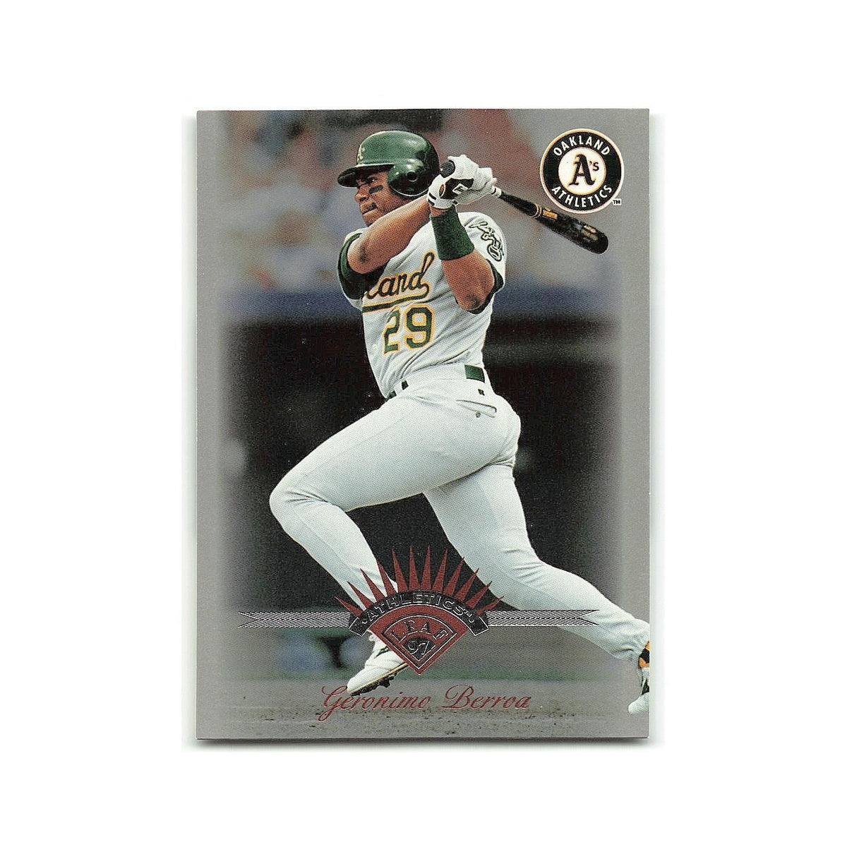 Geronimo Berroa 1997 Leaf #141 Oakland Athletics Baseball Card NM